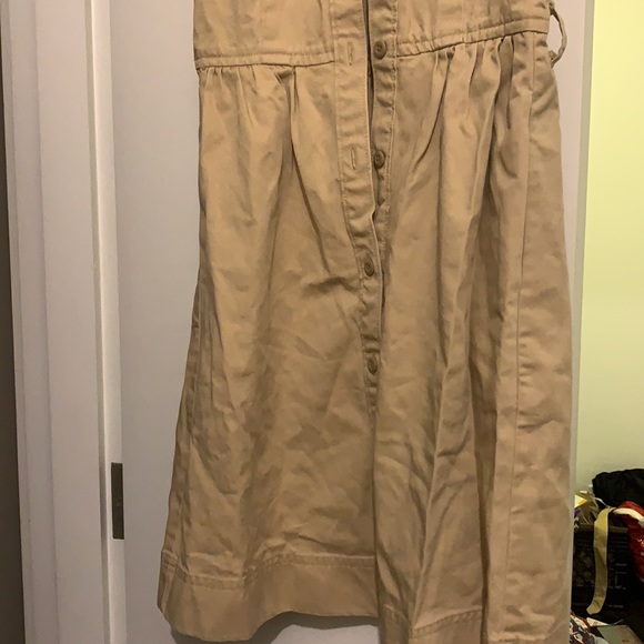 New JCrew Beige Dress Size 00 - Picture 2 of 3